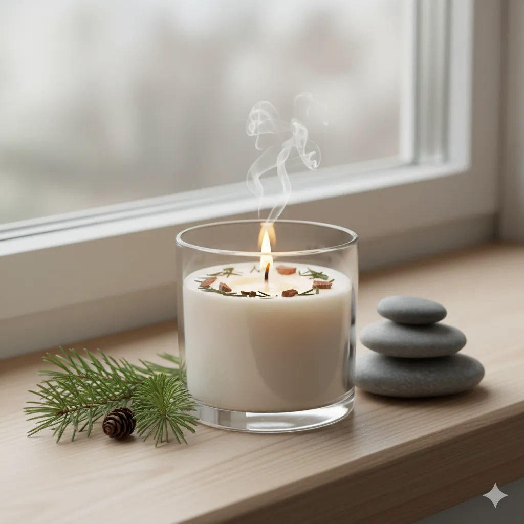 Mänty ja seetri kynttilä